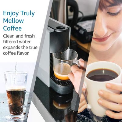 NO App-kontrollierter Kaffeewasserfilter Ersatz für De'L/onghi 2 Monate Filterlaufzeit